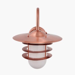 Centauri Copper Metal and Opaque Glass Wall Light - Image 12