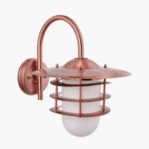 Centauri Copper Metal and Opaque Glass Wall Light - Image 8