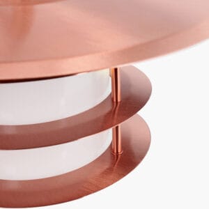 Centauri Copper Metal and Opaque Glass Wall Light - Image 6