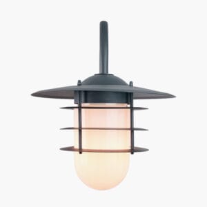 Centauri Dark Grey and Opaque Glass Wall Light - Image 12