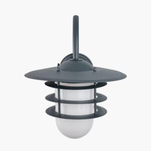 Centauri Dark Grey and Opaque Glass Wall Light - Image 11