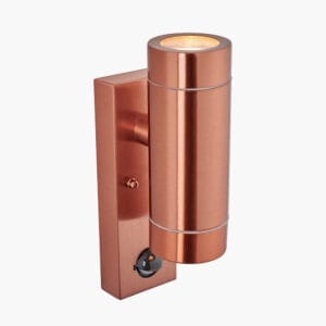 Lantana Copper Metal Dual PIR Wall Light - Image 8