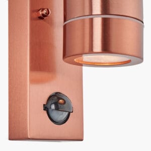Lantana Copper Metal Dual PIR Wall Light - Image 4