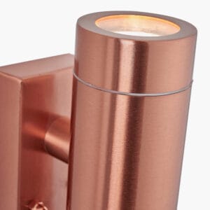 Lantana Copper Metal Dual PIR Wall Light - Image 3