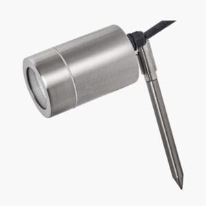 Lantana Brushed Steel Metal Directional Ground Spike Light - Image 8