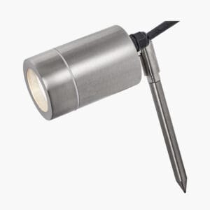 Lantana Brushed Steel Metal Directional Ground Spike Light - Image 7