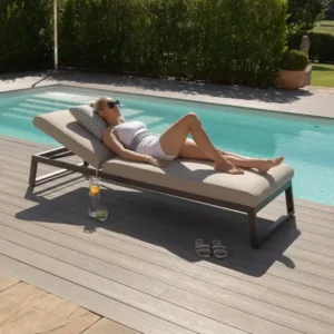 Outdoor Fabric Allure Sunlounger (Various Colours) - Image 9