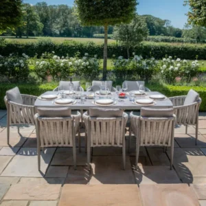 Milan Rope Weave Dining Set - Size Options - Image 3