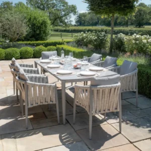 Milan Rope Weave Dining Set - Size Options - Image 4