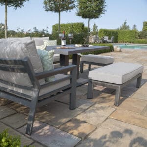New York Aluminium Corner Dining Set with Rising Table - Image 9