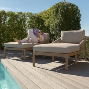 Martinique Rope Weave Double Sunlounger Set - Image 5