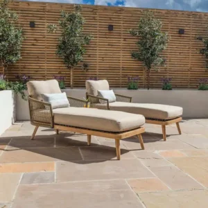 Bali Rope Weave Double Sunlounger Set - Image 5