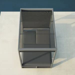 Outdoor Fabric Allure Cabana Double Sunlounger - Colour Options - Image 4