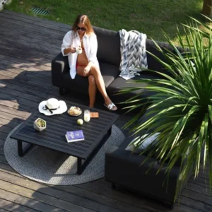 Outdoor Fabric Ethos Corner Group - With Square Coffee Table - Colour Options - Image 8
