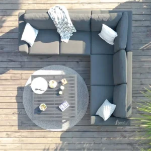 Outdoor Fabric Ethos Corner Group - With Square Coffee Table - Colour Options - Image 5