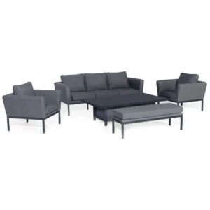 Outdoor Fabric Pulse 3 Seat Sofa Set with Rising Table - Colour Options - Image 12