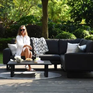 Outdoor Fabric Ethos Corner Group - With Square Coffee Table - Colour Options - Image 9