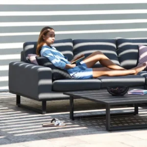 Outdoor Fabric Ethos Corner Group - With Square Coffee Table - Colour Options - Image 11