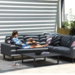 Outdoor Fabric Ethos Corner Group - With Square Coffee Table - Colour Options - Image 12