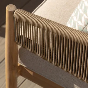 Porto Rope Weave Corner Sofa Set - Sandstone - Image 12