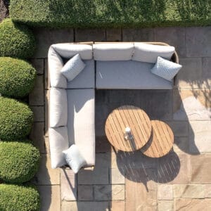 Porto Rope Weave Corner Sofa Set - Sandstone - Image 14