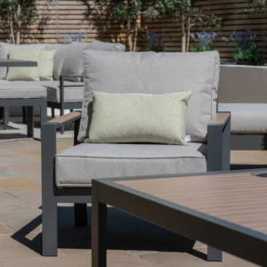 Vancouver 3 Seat Sofa Set With Rising Table - Dove Grey - Image 9