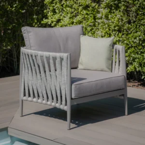 Milan 3 Seat Sofa Set - Cool Linen - Image 8