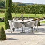 Nevada Putty outdoor 6-seater dining set