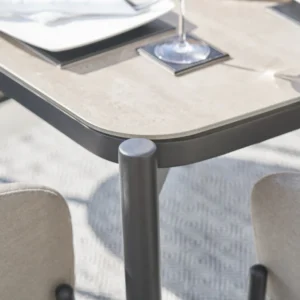 Nevada Putty Outdoor 6 Seater Dining Set - Image 4