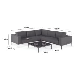 Outdoor Fabric Eve Corner Group - Flanelle - Image 12