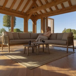 Martinique Rope Weave Corner Sofa Set - Image 10