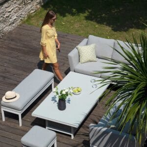 Pulse Rectangular Corner Dining Set with Rising Table / Lead Chine - Image 3