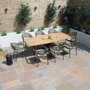 Bali Rope Weave 8 Seat Oval Dining Set - Image 6