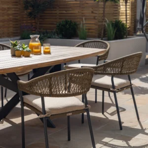 Bali Rope Weave 8 Seat Oval Dining Set - Image 9
