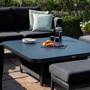 Pulse Square Corner Deluxe Dining Set - With Rising Table / Charcoal - Image 3