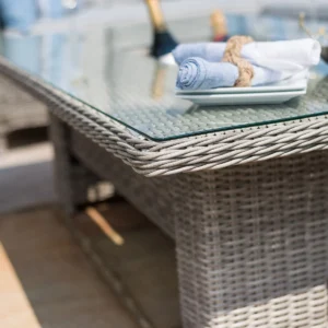 Oxford Rattan Corner Dining Set with Ice Bucket & Rising Table - Image 4