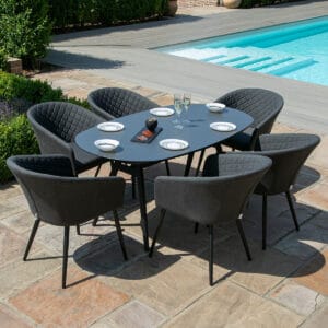 Ambition 6 Seat Oval Dining Set - Image 3