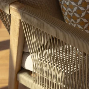 Martinique Rope Weave 2 Seat Sofa Set with 2 Lounge Armchairs & 2 Round Coffee Tables - Image 16